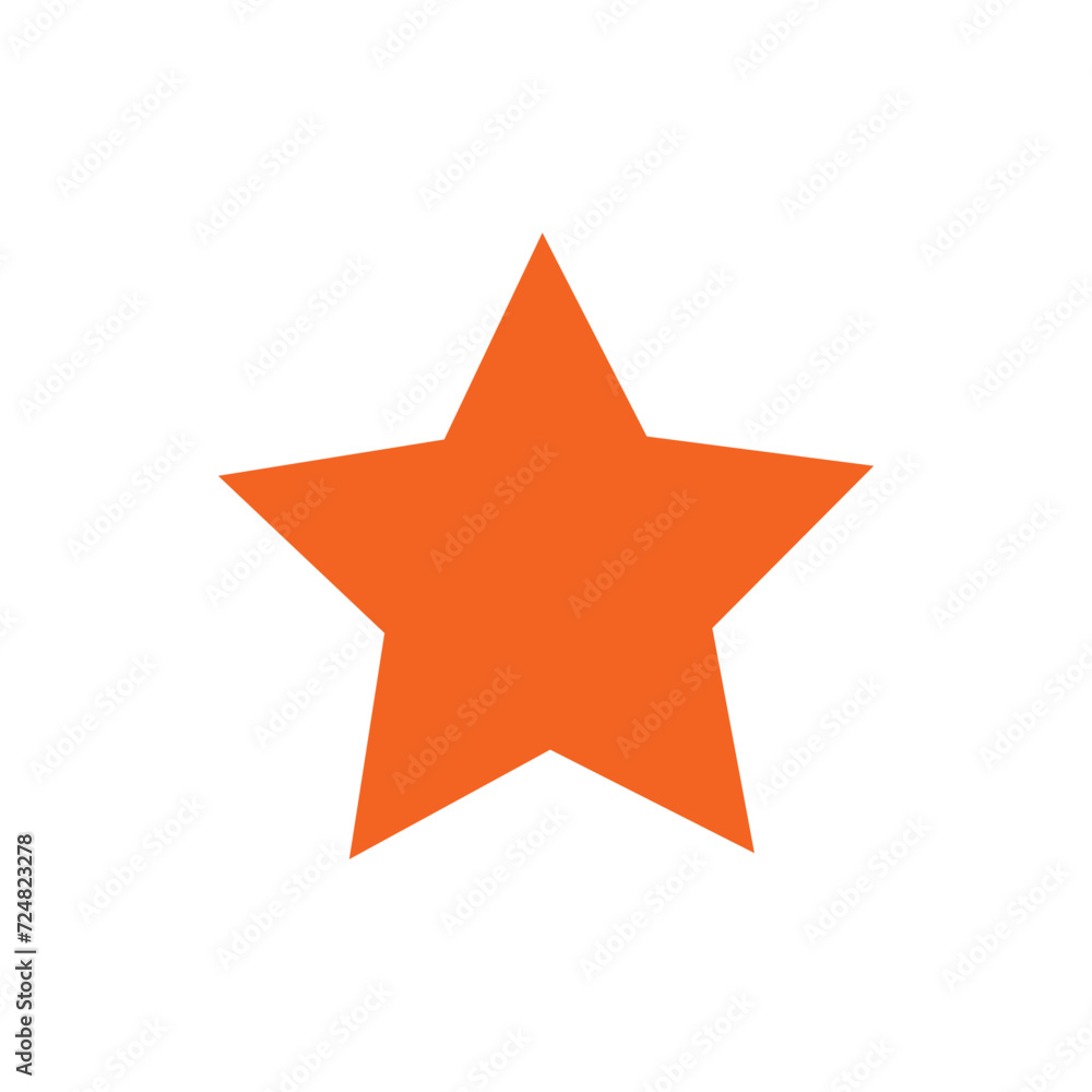 Wall mural star bookmark icon logo vector symbol illustration