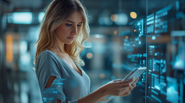 Focused IT Specialist Monitoring Network Activity