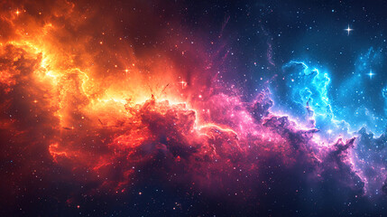 Obraz na płótnie Canvas Celestial Beauty Galaxy Background with Pastel Colors 