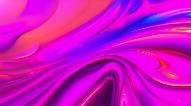 onde sinuose e rilassanti fucsia che si muovono con lampi di luce, sfondo astratto, moto ondoso astratto, miscela di colori