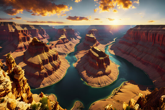 An Impressive Breathtaking Beauty of The Grand Canyon Arizona (PNG 6912x4608)