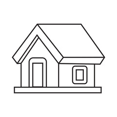 Fototapeta na wymiar home icon, outline Houses icons, Real estate. vector illustration 