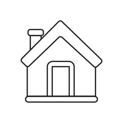home icon, outline Houses icons, Real estate. vector illustration 