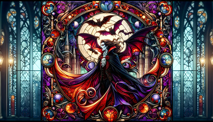 Stained glass Vampire