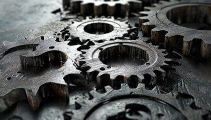 old Steel gear wheels