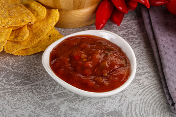 Spicy mexican sauce Salsa dip
