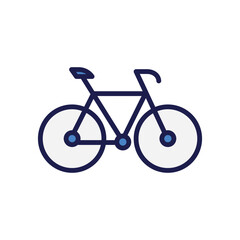  bicycle icon with white background vector stock illustration