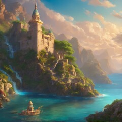 Fantasy Building Background Very Cool