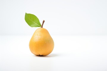 pear on a white background with light shade
