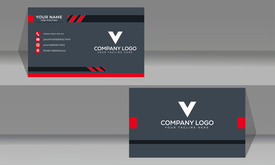 Business card for company office personal branding introduction creative corporate logotype print modern official sample stationary as well as symbol communication minimalist stylish information .
