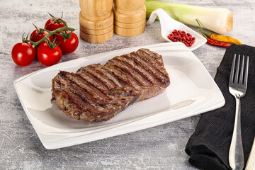 Rib eye steak grilled beef