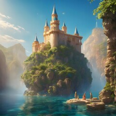 Fantasy Building Background Very Cool