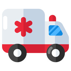 Vector design of ambulance, medical emergency vehicle