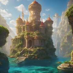 Fantasy Building Background Very Cool