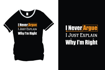 Typography Vector Quote T-Shirt Design