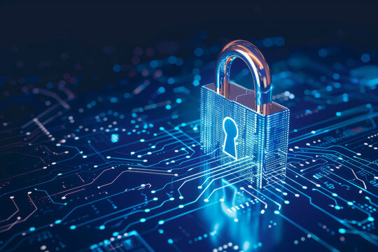Digital padlock for quantum computing system, cyber security technology, fraud prevention and privacy protection. 
