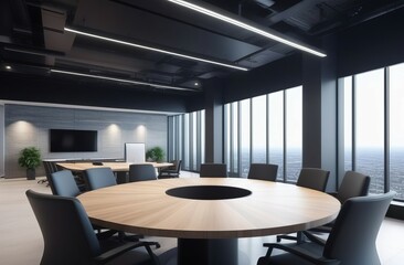 Fototapeta premium interior of a office. Modern office. Meeting room.