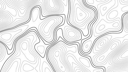 Topo contour map on white background, Universe topography map on white background, Topography geography map on white background, Terrain topography map on white background,	