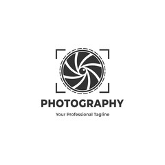 Fototapeta premium A photography logo is perfect for your business logo or field of work in the realm of professional photographers, photo studios, and the like