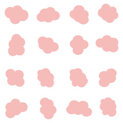 Blob organic shape vector circle irregular random form. Organic blob round abstract shape bubble 4 3