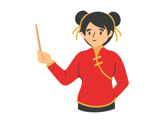 Chinese New Year People Background
