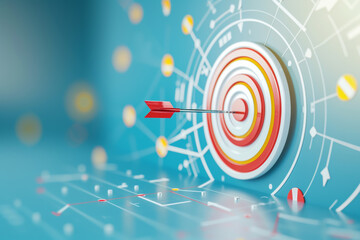Fototapeta premium Business target and strategy concept