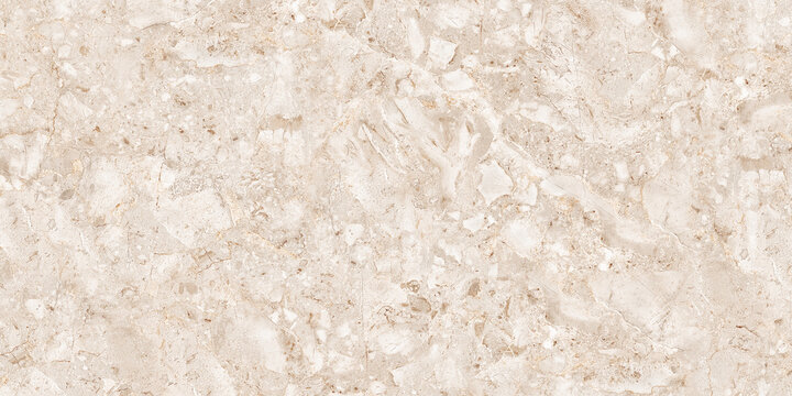 Beautiful light beige marble. Natural high detail marble with natural pattern.