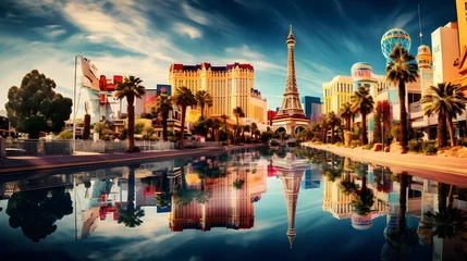Tuinposter Las Vegas travel destination. Tour tourism exploring.  © Ziyan Yang