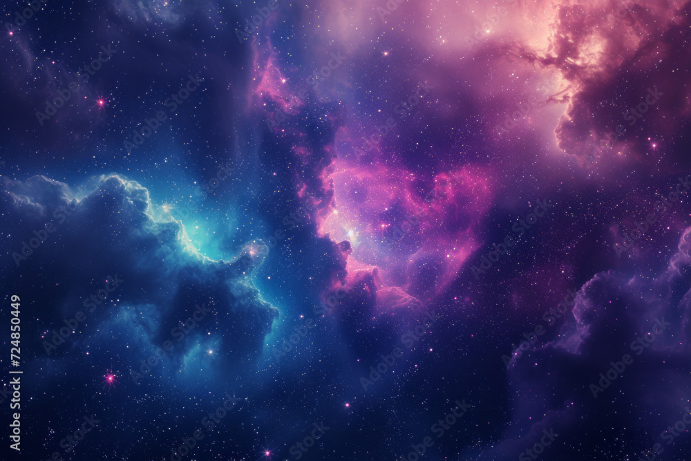 Wall mural nebula in the vast space background.