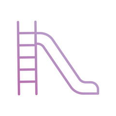  slide icon with white background vector stock illustration