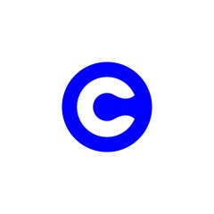 letter c logo design graphic template