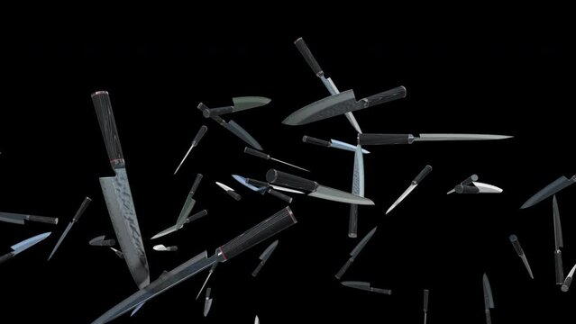 Knife Blast Element Alpha Channel