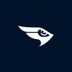 wing eagle logo design template
