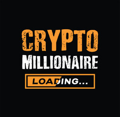 Fototapeta na wymiar Crypto Millionaire design
