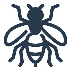 Wasp in Jungle Vector Icon Illustration