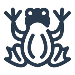 Tree Frog in Jungle Vector Icon Illustration