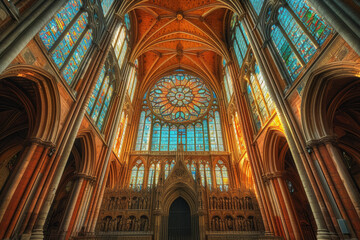 Obraz premium a beautiful gothic cathedral