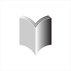 icon vector open book template design