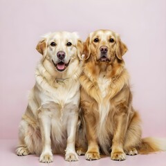 Fototapeta premium golden retriever, photo, vibrant