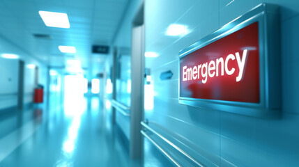 Emergency room in hospital and nurses are working to help emergency patients. - obrazy, fototapety, plakaty