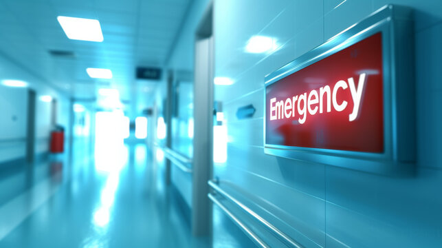 Emergency room in hospital and nurses are working to help emergency patients.