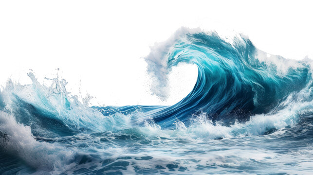 Massive Blue Wave Surges in the Middle of the Ocean