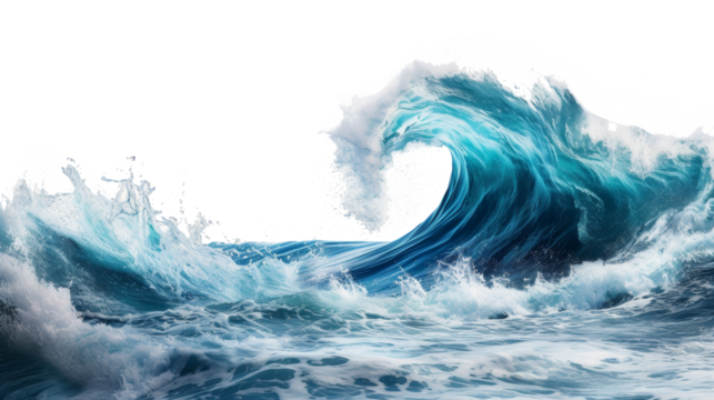 Massive Blue Wave Surges in the Middle of the Ocean