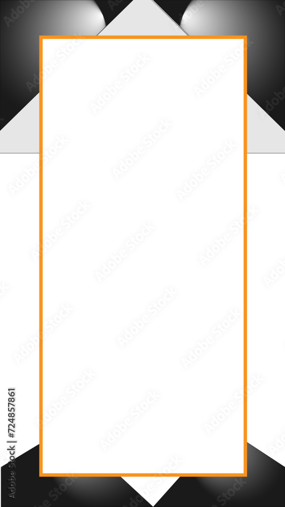 Poster illustration of an background with space, premium vector of blank rectangle white abstract frame vec