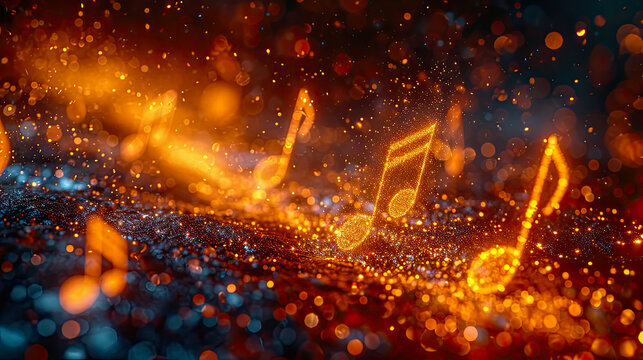 Abstract representation of music generative ai 
