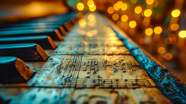 Abstract representation of music generative ai 
