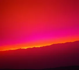 Foto op Canvas Electric gradient with neon pink and vibrant orange © Hans