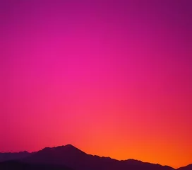 Foto op Canvas Electric gradient with neon pink and vibrant orange © Hans