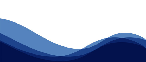 Abstract blue and white business dynamic wave banner background
