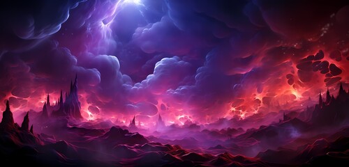 A whirlwind of neon trails and energetic particles converging and exploding on a vivid pink background, forming a visually captivating scene in HD